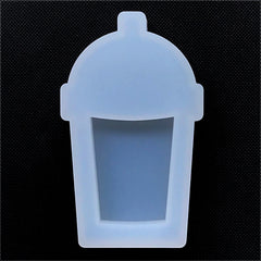 Boba Tea Shaker Charm Silicone Mold | Bubble Tea Resin Shaker Mould | Kawaii Resin Craft Supplies (42mm x 73mm)
