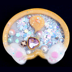 Corgi Butt Resin Shaker Silicone Mold | Dog Butt Shaker Charm Making | Animal Butt Mold for Kawaii Resin Art (53mm x 45mm)