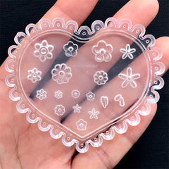 Tiny Mini Flower Silicone Mold (18 Cavity) | Floral Clear Mold for UV Resin | Nail Art Supplies (4mm to 10mm)