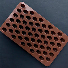 Coffee Bean Silicone Mold (55 Cavity) | Food Safe Chocolate Mold | Epoxy Resin Cabochon DIY | Fake Food Making (11mm x 16mm)