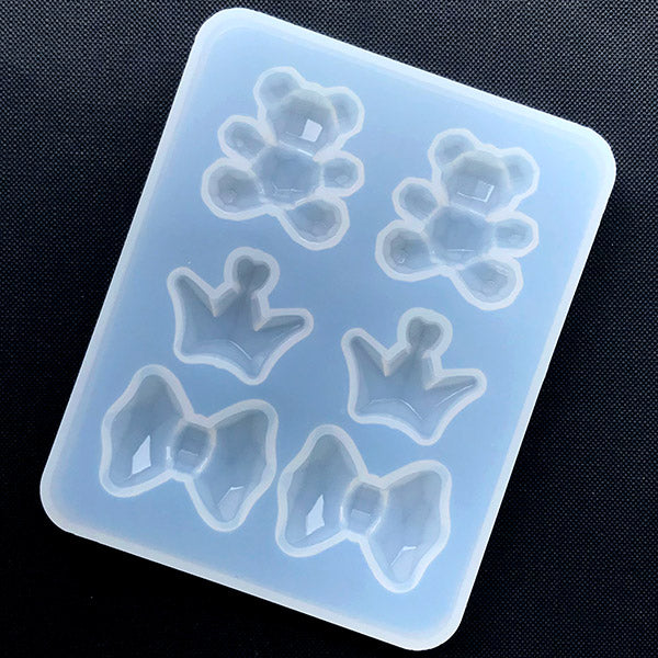 Assorted Bread Slice Silicone Mold in Various Shapes (6 Cavity), 3D D, MiniatureSweet, Kawaii Resin Crafts, Decoden Cabochons Supplies