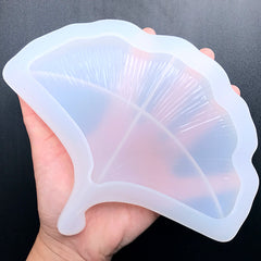 Ginkgo Leaf Trinket Tray Silicone Mold | Ginkgo Biloba Trinket Dish Mould | Resin Home Decor Art Supplies (183mm x 145mm)