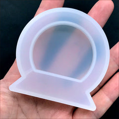 Water Globe Resin Shaker Silicone Mold | Snow Globe Mould | Kawaii Shaker Charm Making | Resin Jewelry DIY (56mm x 56mm)