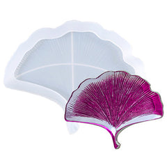 Ginkgo Leaf Trinket Tray Silicone Mold | Ginkgo Biloba Trinket Dish Mould | Resin Home Decor Art Supplies (183mm x 145mm)