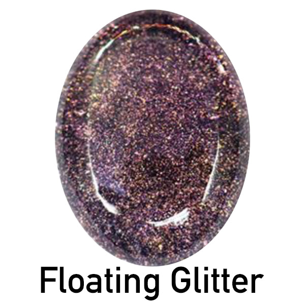 Floating Galaxy Glitter for Resin Art | Unsinkable Iridescent Glitter Powder | Resin Craft Supplies | Sparkle Embellishments (Red)