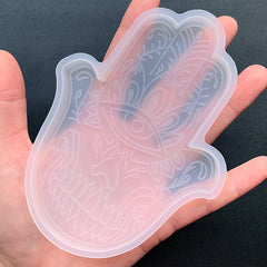 Hand of Fatima Silicone Mold | Hamsa Hand Mould | Jewish Khamsa Mold | Home Decoration | Resin Art Supplies (88mm x 122mm)