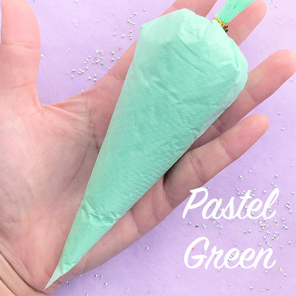 Pastel Decoden Cream | Kawaii Craft Supplies | Whip Cream Clay | Phone Case Decoration | Fake Sweets DIY (50g / Opaque Pastel Light Green)