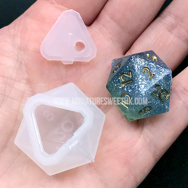 Large Style Dice Silicone Mold DIY 2 Typs Dice Epoxy Resin Mold