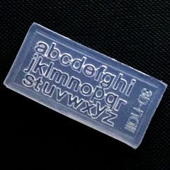 Small Letters Silicone Mold | Lower Case Characters Mold | Mini Alphabet Mould | UV Resin Craft Supplies (3mm)