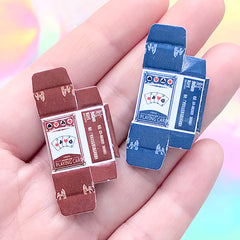 Miniature Playing Cards and Tuck Boxes | Dollhouse Craft Supplies | Alice and Wonderland Jewelry DIY