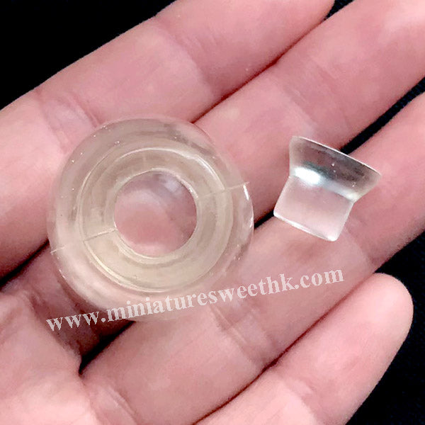 Handmade Mini Hollow Milk Bottles Cup Straw Silicone Resin Molds Craft Tools