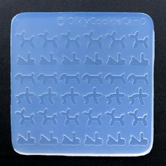 Balloon Dog Silicone Mold (36 Cavity) | Mini Balloon Toy Mould | Cute Shaker Charm Bits DIY | Resin Art Supplies