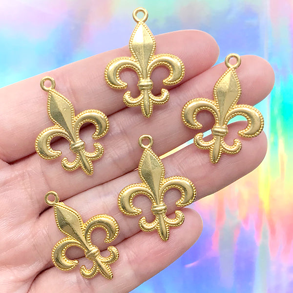 Fleur De Lys Charms Fleur De Lis Pendant Floral Royal