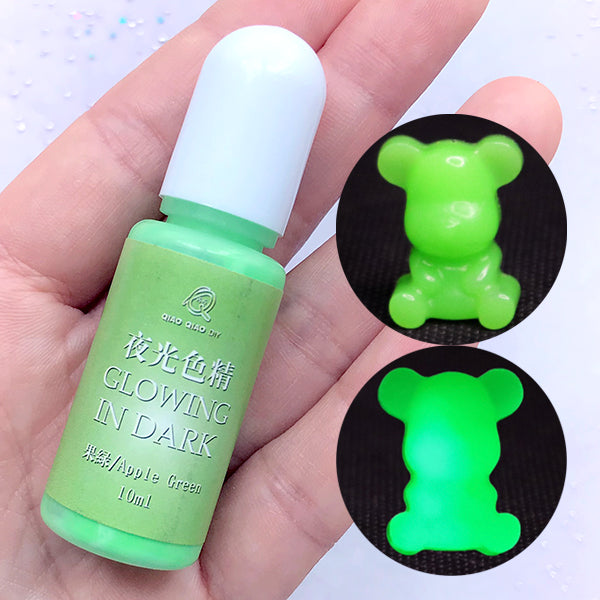 UV Resin Dye in Glow in the Dark Colour, Epoxy Resin Colorant, Resin, MiniatureSweet, Kawaii Resin Crafts, Decoden Cabochons Supplies