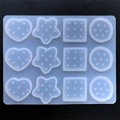 Assorted Biscuit Silicone Mold (12 Cavity) | Faux Food Jewelry Making | Kawaii Decoden | Sweet Deco