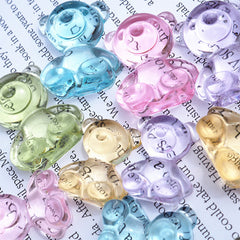 Kawaii Bear Silicone Mold (6 Cavity) | Animal Cabochon Mould | Decoden Supplies | Cute Resin Jewelry DIY (21mm x 25mm)