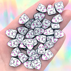 Love Letter Polymer Clay Slices (Big) | Kawaii Resin Inclusions | Shaker Bits for Resin Shaker Charm Making | Resin Craft Supplies (5 grams)