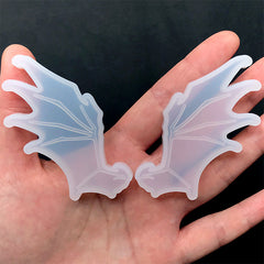 Bat Wings Silicone Mold (Set of 2) | Devil Wing Mould | Halloween Jewelry Making | Resin Crafts (67mm x 33mm)