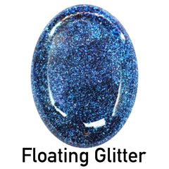 Unsinkable Glitter Powder for Resin Galaxy Jewelry Making | Iridescent Floating Glitter | Resin Craft Supplies (Blue)