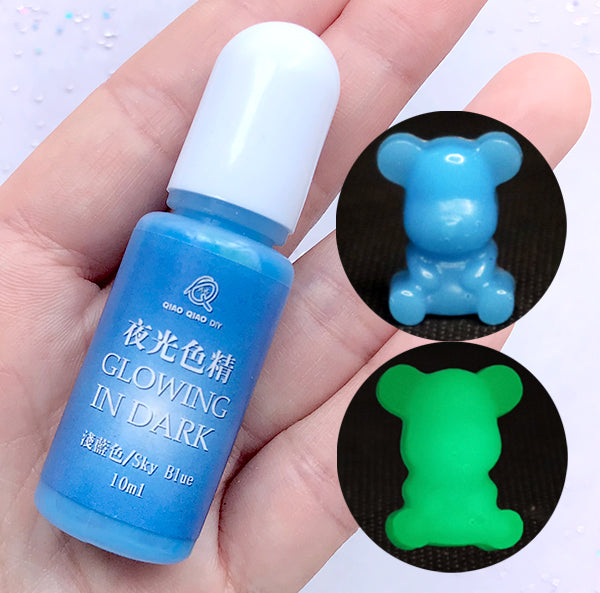 Glow in the Dark Pigment, UV Resin Dye, Epoxy Resin Colorant, Resin, MiniatureSweet, Kawaii Resin Crafts, Decoden Cabochons Supplies