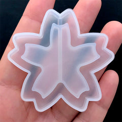 Cherry Blossom Shaker Charm Silicone Mold | Sakura Resin Shaker DIY | Flower Mold | Kawaii Craft Supplies (55mm x 53mm)