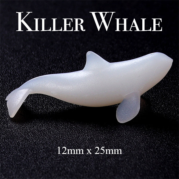 Killer Whale Resin Inclusion, 3D Miniature Figurine for Resin Art, M, MiniatureSweet, Kawaii Resin Crafts, Decoden Cabochons Supplies