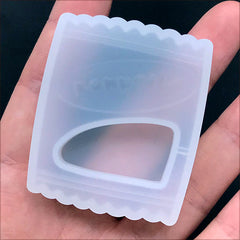 Konpeito Candy Bag Silicone Mold | Candy Wrapper Mould | Kawaii Resin Shaker Charm Making | Decoden Supplies (39mm x 47mm)