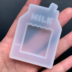 Milk Shaker Charm Mold | Kawaii Resin Shaker Mould | Epoxy Resin Silicone Mold | UV Resin Jewelry Making (44mm x 65mm)