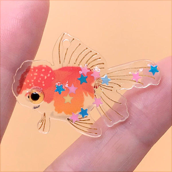 Biscuit Fish Resin Fish Charms For Jewelry Making Fashionable