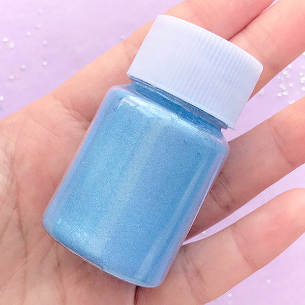 Pearl Resin Pigment Powder | Pearlescence Colorant | UV Resin Colouring | Shimmer Epoxy Resin Color (Light Blue / 10 grams)