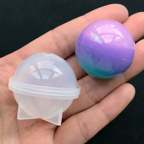 30mm Sphere Ball Silicone Mold | 3D Round Mold | UV Resin Clear Mold |  Epoxy Resin Soft Mould