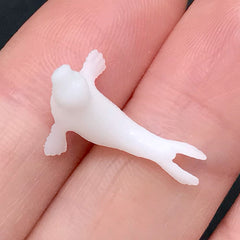Miniature Sea Lion Figurine | 3D Animal Embellishment for Resin Underwater World Making | Resin Inclusion for Resin Craft (1 piece / 13mm x 19mm)