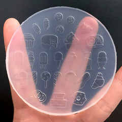 Miniature Candy and Dessert Silicone Mold (27 Cavity) | Cake Popsicle Ice Cream Donut Croissant Cookie Cupcake Lollipop Mould | Dollhouse Sweets Deco