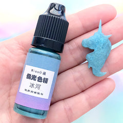 Iridescent Galaxy Pigment for UV Resin | Pearlescent Mermaid Color | Polarisation Colorant| Shimmery Paint (Arctic Blue / 10 grams)