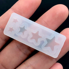 Mini Star Silicone Mold (5 Cavity) | Kawaii UV Resin Mold | Tiny Embellishment Mould | Epoxy Resin Craft Supplies