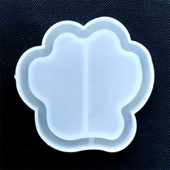 Resin Shaker Charm Mold | Animal Paw Silicone Mold | Cat Mold | Dog Mold | Soft Clear Mould for UV Resin Crafts (61mm x 59mm)