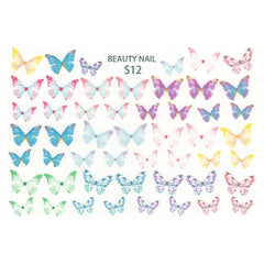 Small Butterfly Shrink Plastic Sheet | 3D Nail Designs | Resin Shaker Bits Making | Kawaii Stud Earrings DIY (1 Sheet / Translucent)