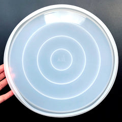 Large Round Tray Silicone Mold | Big Trinket Dish Mould | Home Decoration Craft | Resin Art Supplies (270mm)
