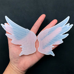 Large Pegasus Wings Silicone Mold (Set of 2) | Angel Wing Mould | Mahou Kei Embellishment DIY | Resin Craft Supplies (117mm x 65mm)