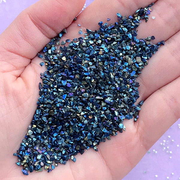 Fake Gold Stone Flakes Metallic Glass Glitter Sprinkles Resin Inclusions  Embellishment for Resin Art Jewelry Making Supplies 50g