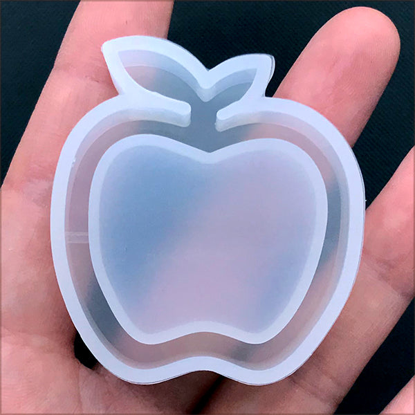Apple Shaker Charm Silicone Mold | Resin Jewelry Making | Kawaii Phone |  MiniatureSweet | Kawaii Resin Crafts | Decoden Cabochons Supplies