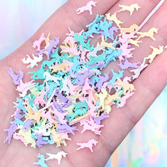 Pastel Unicorn Polymer Clay Slices | Miniature Sweet Toppings | Magical Resin Shaker Charm Bits | Kawaii Resin Filler (Colorful Mix / 5 grams)
