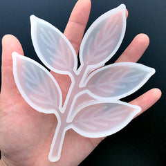 Ash Leaf Silicone Mold | Coaster Mold | Clear Mould for UV Resin Art | Home Decoration Craft (107mm x 133mm)