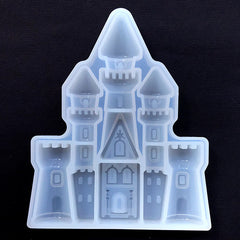 Fairytale Castle Silicone Mold | Clear Mold for UV Resin Art | Fairy Tale Embellishment | Epoxy Resin Mould | Kawaii Craft Supplies (11cm x 14cm)