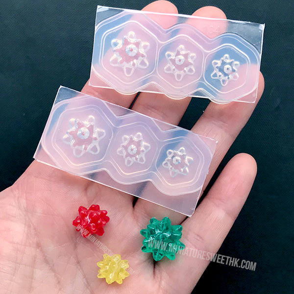 3D Konpeito Silicone Mold (3 Cavity), Japanese Star Sugar Candy Mold, MiniatureSweet, Kawaii Resin Crafts, Decoden Cabochons Supplies