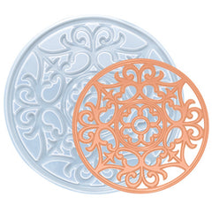 Large Mandala Coaster Silicone Mold | Big Coaster Mould for Resin Craft | DIY Home Decor