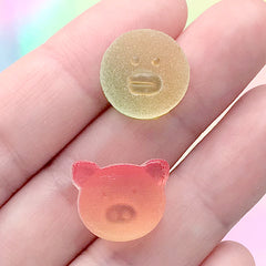 Animal Gummy Candy Cabochon Assortment | Sweets Deco | Kawaii Food Jewelry DIY | Decoden Supplies (7 pcs / Mix)