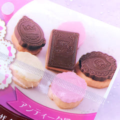 Kawaii Chocolate Silicone Mold in Antique Style (6 Cavity) | Epoxy Resin Mold | Fake Food Jewelry Making | Sweet Decoden