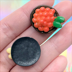 Nigirizushi Cabochons | Japanese Sushi Embellishment | Decoden Pieces | Doll Food Supplies (2 pcs / 21mm x 24mm)