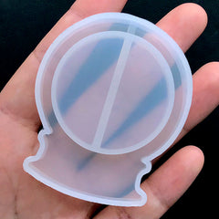 Snow Globe Resin Shaker Charm Mold | Waterglobe Cabochon Silicone Mold | Kawaii Decoden Supplies (48mm x 59mm)